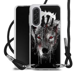 New Carry Case Transparent Stoff schwarz/silber