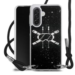 New Carry Case Transparent Stoff schwarz/silber