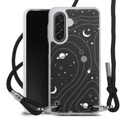 New Carry Case Transparent Stoff schwarz/silber