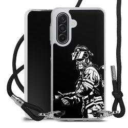 New Carry Case Transparent Stoff schwarz/silber