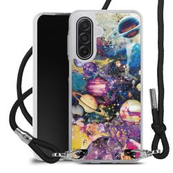 New Carry Case Transparent Stoff schwarz/silber