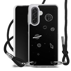 New Carry Case Transparent Stoff schwarz/silber