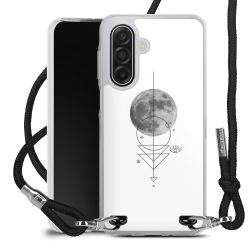 New Carry Case Transparent Stoff schwarz/silber