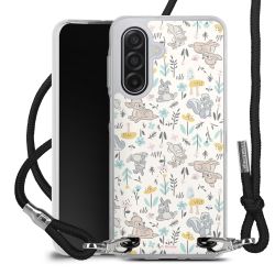 New Carry Case Transparent Stoff schwarz/silber