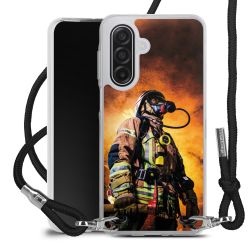 New Carry Case Transparent Stoff schwarz/silber