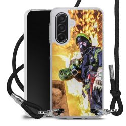 New Carry Case Transparent Stoff schwarz/silber