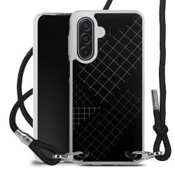 New Carry Case Transparent Stoff schwarz/silber