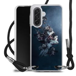 New Carry Case Transparent Stoff schwarz/silber