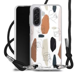 New Carry Case Transparent Stoff schwarz/silber