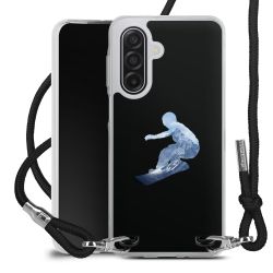 New Carry Case Transparent Stoff schwarz/silber