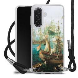 New Carry Case Transparent Stoff schwarz/silber