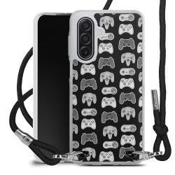 New Carry Case Transparent Stoff schwarz/silber