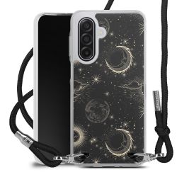 New Carry Case Transparent Stoff schwarz/silber