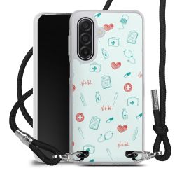 New Carry Case Transparent Stoff schwarz/silber