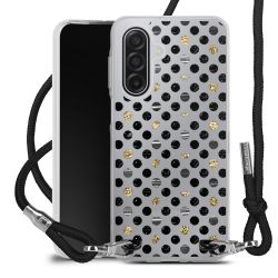 New Carry Case Transparent Stoff schwarz/silber