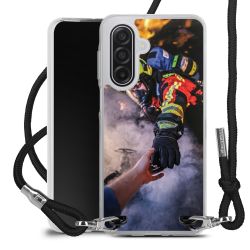 New Carry Case Transparent Stoff schwarz/silber