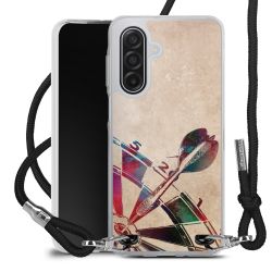 New Carry Case Transparent Stoff schwarz/silber