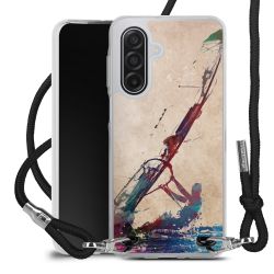 New Carry Case Transparent Stoff schwarz/silber