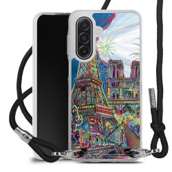 New Carry Case Transparent Stoff schwarz/silber