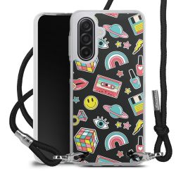 New Carry Case Transparent Stoff schwarz/silber