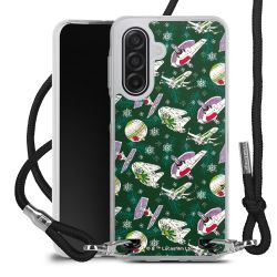 New Carry Case Transparent Stoff schwarz/silber