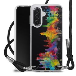 New Carry Case Transparent Stoff schwarz/silber