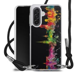 New Carry Case Transparent Stoff schwarz/silber