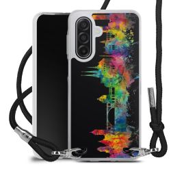 New Carry Case Transparent Stoff schwarz/silber