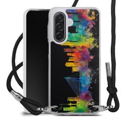 New Carry Case Transparent Stoff schwarz/silber