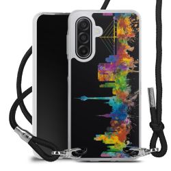 New Carry Case Transparent Stoff schwarz/silber