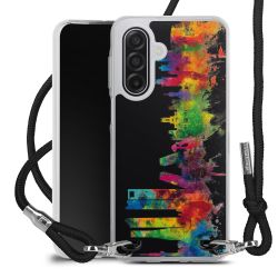 New Carry Case Transparent Stoff schwarz/silber