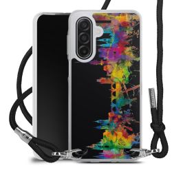 New Carry Case Transparent Stoff schwarz/silber