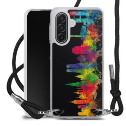 New Carry Case Transparent Stoff schwarz/silber