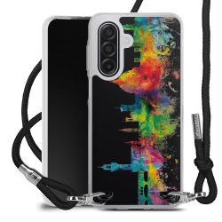 New Carry Case Transparent Stoff schwarz/silber