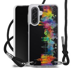 New Carry Case Transparent Stoff schwarz/silber