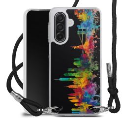 New Carry Case Transparent Stoff schwarz/silber