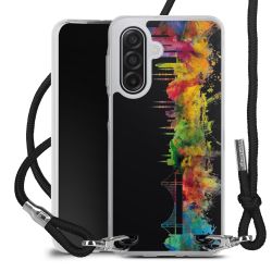 New Carry Case Transparent Stoff schwarz/silber