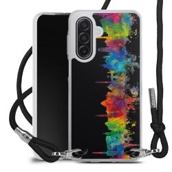 New Carry Case Transparent Stoff schwarz/silber