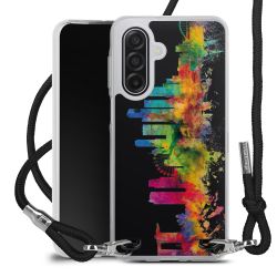 New Carry Case Transparent Stoff schwarz/silber