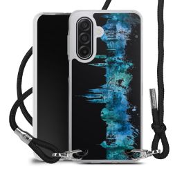 New Carry Case Transparent Stoff schwarz/silber