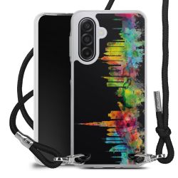 New Carry Case Transparent Stoff schwarz/silber