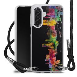 New Carry Case Transparent Stoff schwarz/silber