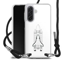 New Carry Case Transparent Stoff schwarz/silber