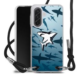 New Carry Case Transparent Stoff schwarz/silber