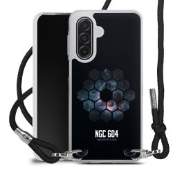 New Carry Case Transparent Stoff schwarz/silber