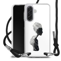 New Carry Case Transparent Stoff schwarz/silber