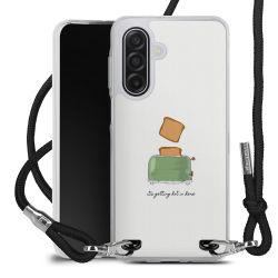 New Carry Case Transparent Stoff schwarz/silber