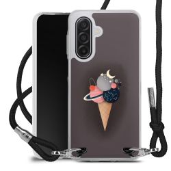 New Carry Case Transparent Stoff schwarz/silber