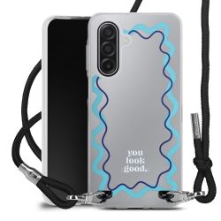 New Carry Case Transparent Stoff schwarz/silber