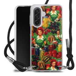 New Carry Case Transparent Stoff schwarz/silber